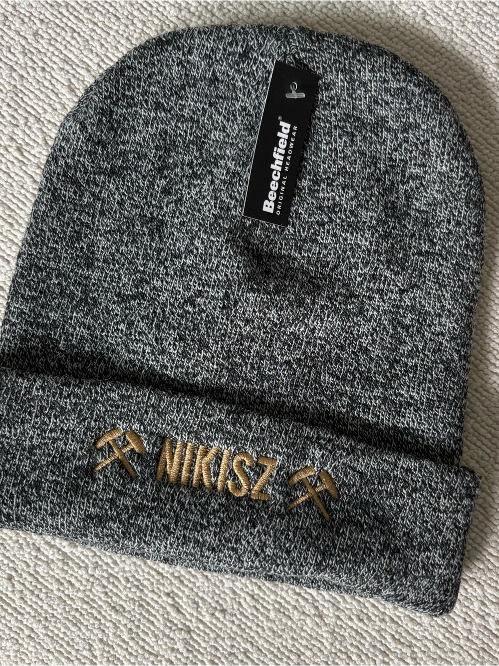 Gray Knit Beanie - NIKISZ
